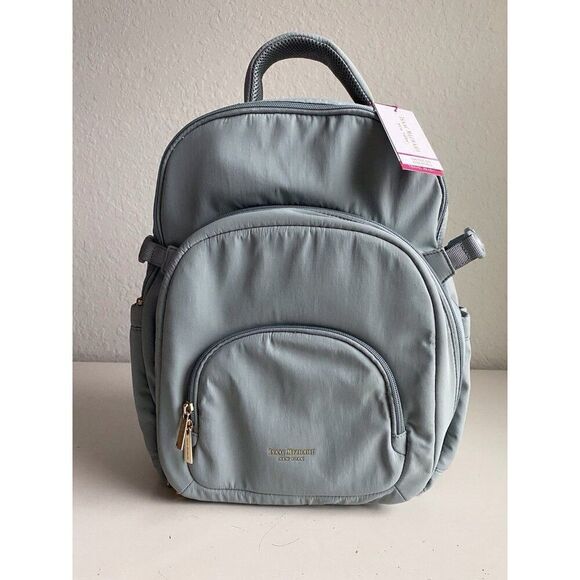 Isaac Mizrahi Backpack Holds Stanley Cup in Outside Pocket Seafoam Expandable - Picture 1 of 16